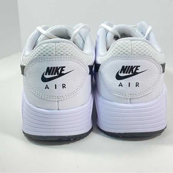 Nike Air Max SC Womens 12 White Black Logo CW4554-103 Mens 10.5 Walking Sneakers - Picture 5 of 13